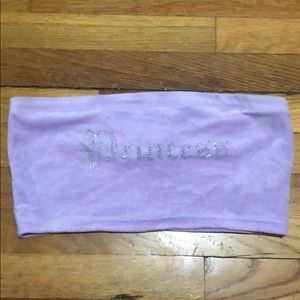 Velvet princess rhinestone tube top
